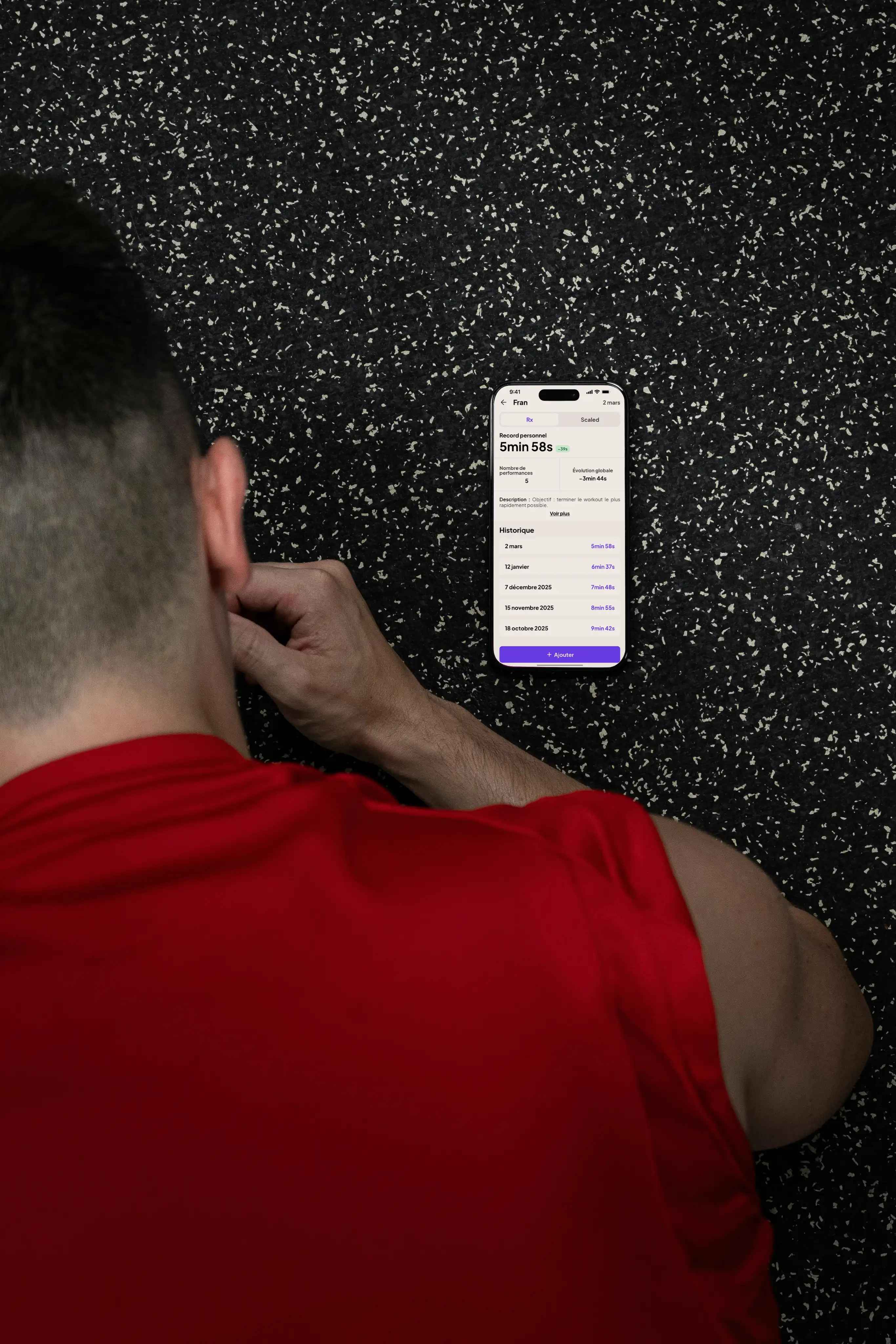 Peak, application mobile en situation