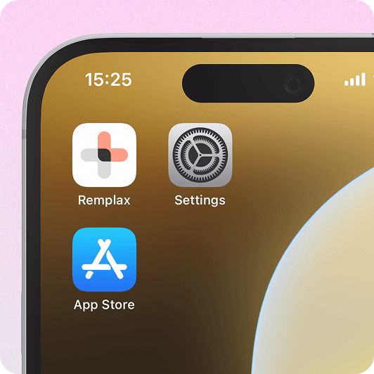 capture d'écran de l'application Remplax
