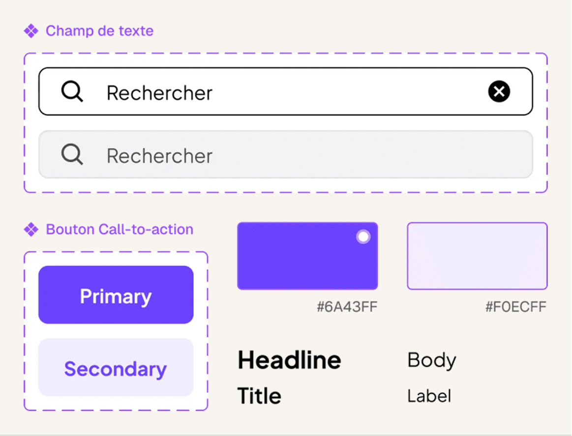 Design system et composants UX/UI