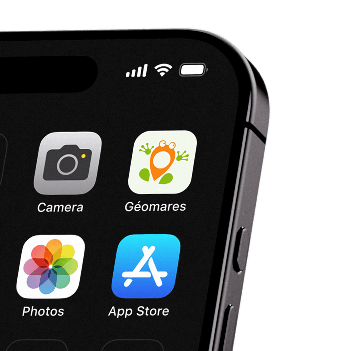 Géomares, application