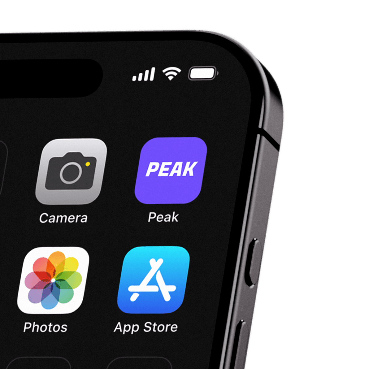 Peak, application mobile