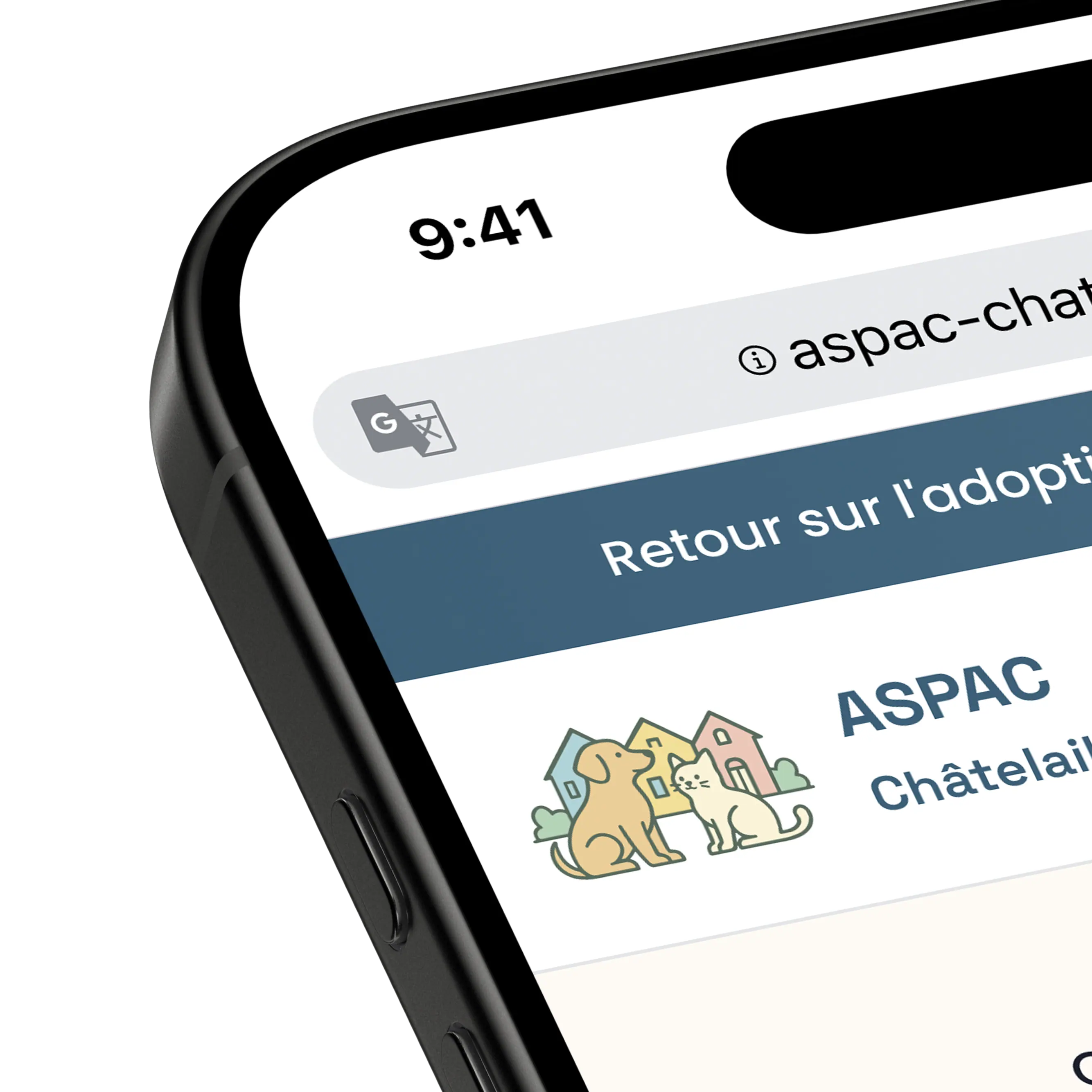 Site ASPAC en version mobile