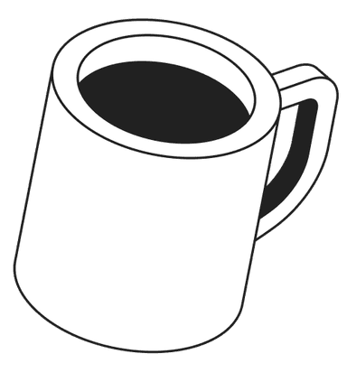 Coffee cup decoration