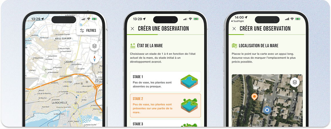 Aperçu d’apps mobiles réalisées par Spop